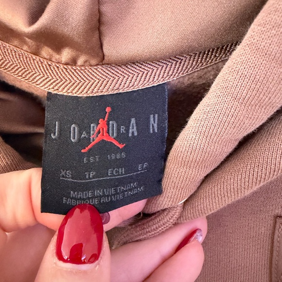 Jordan Classic Archaeo Brown Hoodie XS Jumpman Pullover - Picture 2 of 6
